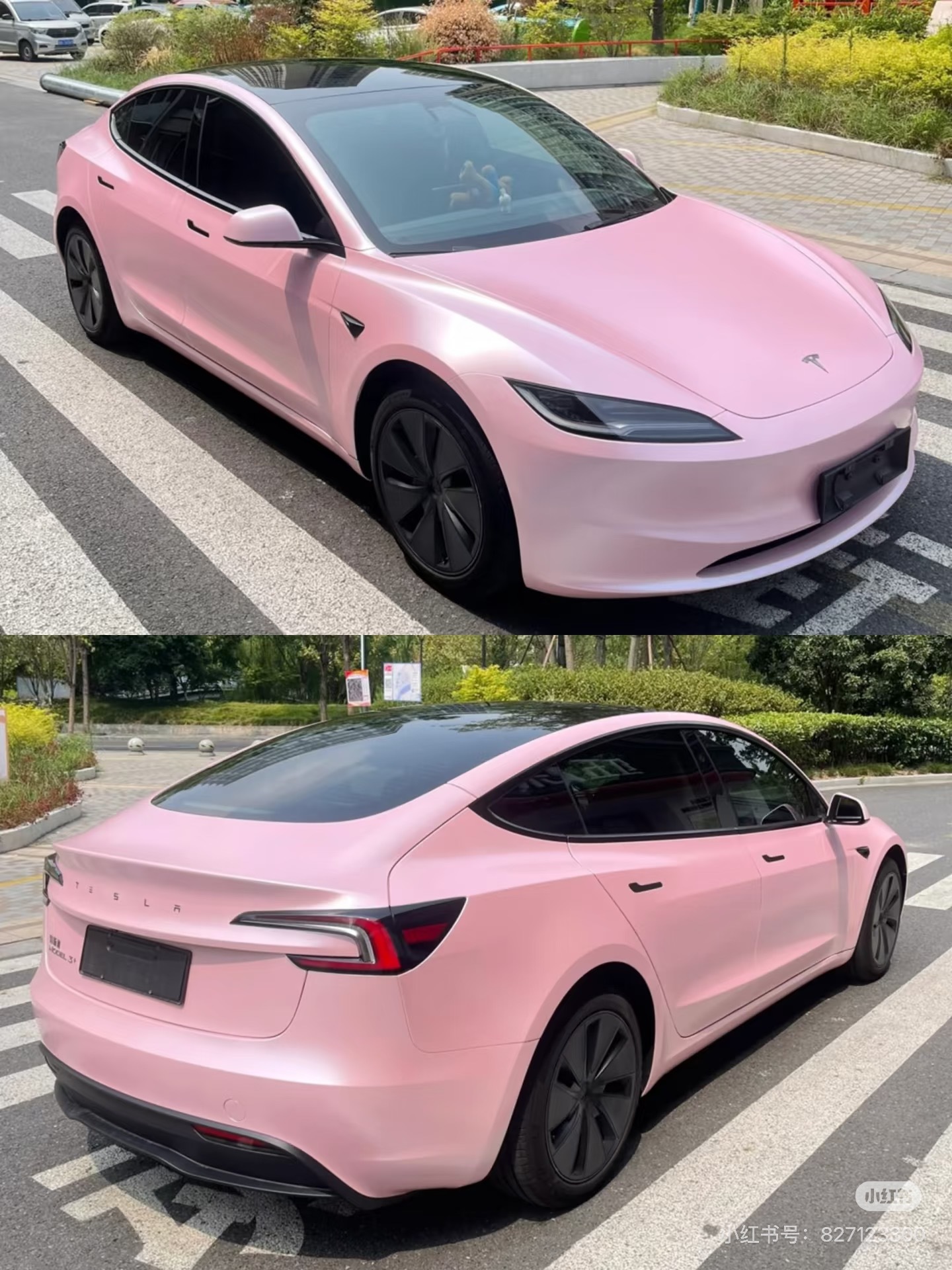 Matte electric sakura pink Color TPU PPF Film UV-Proof Self-Cleaning Stain-Resistant Dry Application Car Paint Protection Film