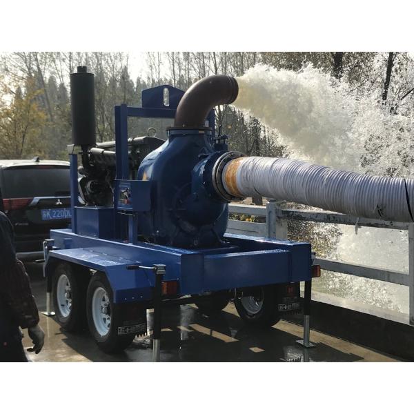 10 Inch Self Priming Diesel Engine Water Pump With Trailer Pump Manufacturers