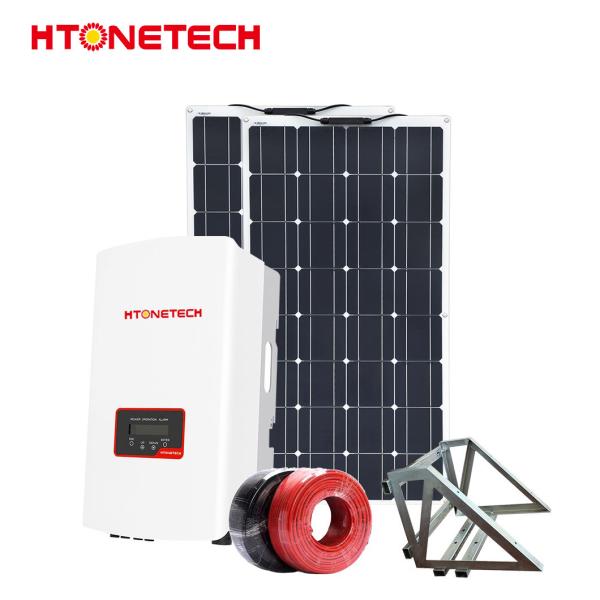 12 Volt On Grid Solar Plant 10kw Household Solar Panel System