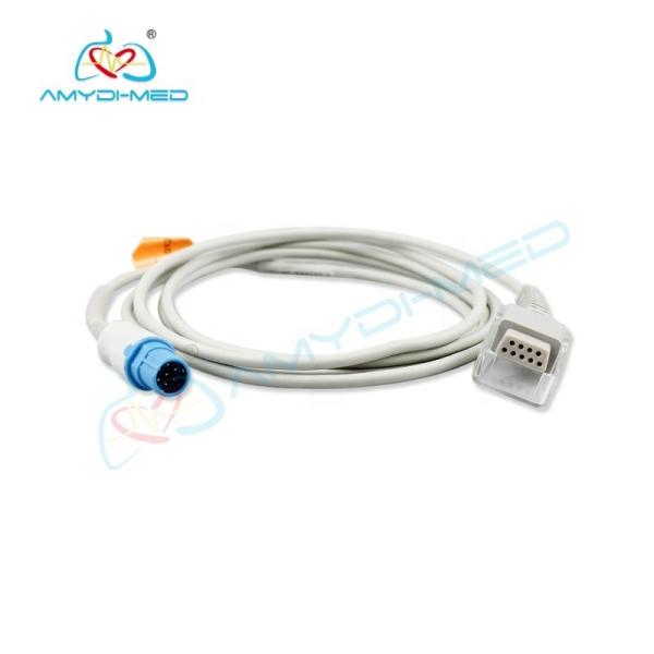 TPU SpO2 Adapter Cable CE Certification And Gray Reusable Sensor spo2 extension cable
