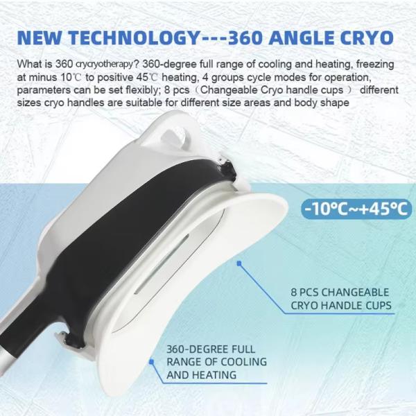2000W 360 Angle Surrounding Cellulite Reduction Body Slimming Cryolipolisis Machine
