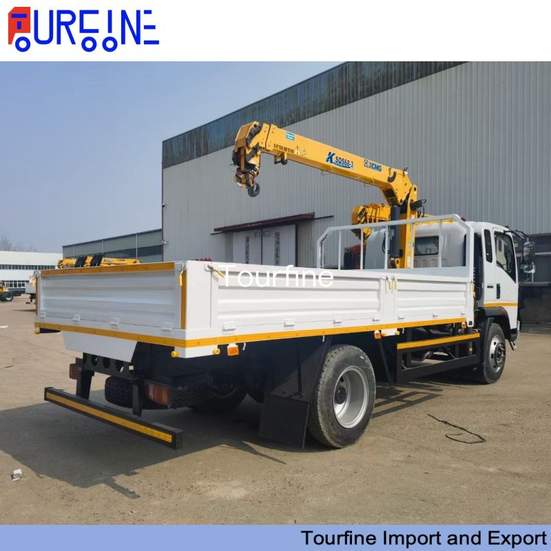 SINOTRUK 3 Ton 4 Ton 5 Ton Truck Mounted Crane Light Duty Loader Crane Truck 4X2