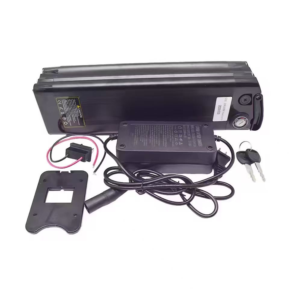 YIMA 48V 12Ah 15Ah Silver Fish Lithium Ebike Battery with Key Lock