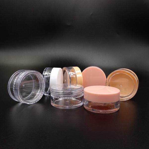 Venda a quente embalagem plástica de cosméticos PS 5g 10g 30g frascos para creme facial