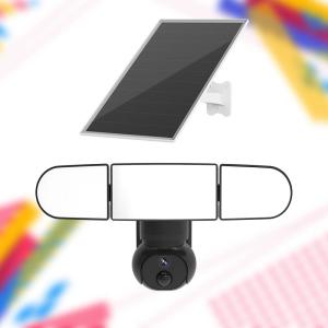 Caméra de sécurité actionnée solaire 4MP de projecteur de PIR Motion Detection 4G