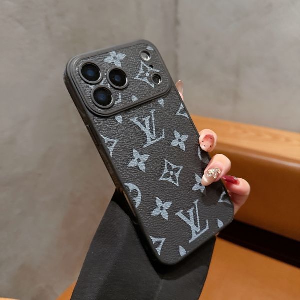 LV4 Color Fine Hole Edge Phone Case for iPhone 17 Pro Max