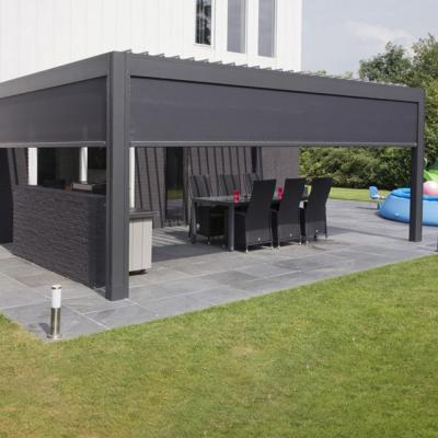 Pergola en aluminium extérieure motorisée de parasol avec la lumière de LED