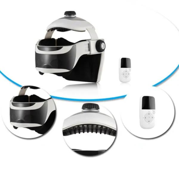 Home Use APP Control Intelligent Head Massager Head Eye Relax Built In Music Bluetooth