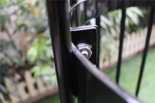 Material de tubos de aço revestido em pó para cercas de jardim