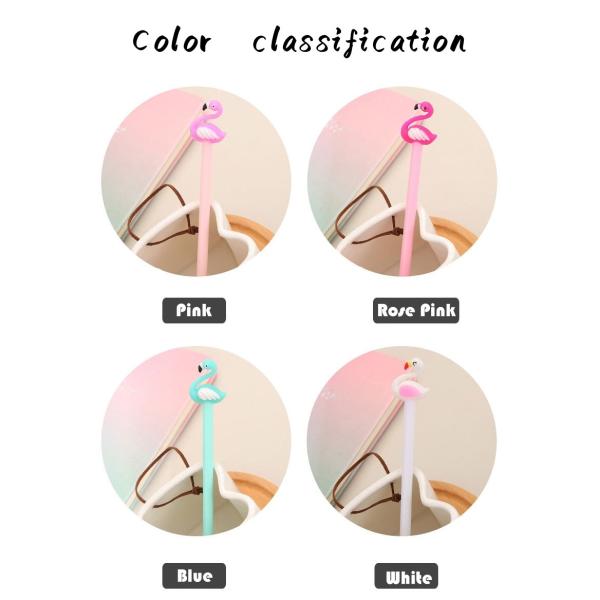 Silicone Head Flamingo Creative Gel Ink Pen 0.5mm Cute Neutral Pen For School Office