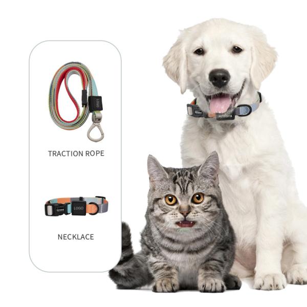 OEM Sublimation Dog Leash 150cm Length With Neoprene Padded Handle