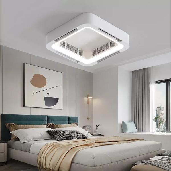 Wholesale factory Custom BLDC Ceiling Fan Remote Control Modern Bladeless Ceiling Fan With Light