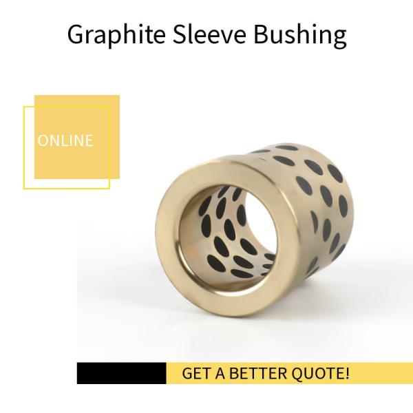 ZCuSn6Zn6Pb3 Graphite Sleeve Bearings Hydraulic Engineering Self Lubricating Bearings
