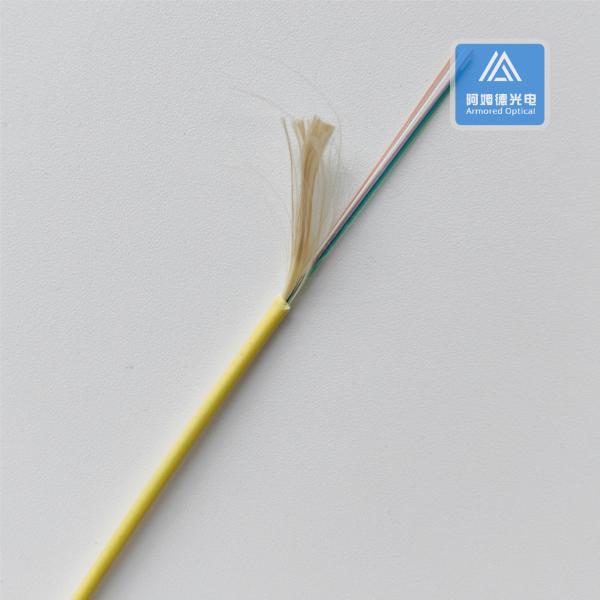 6 câbles à fibre optique à l'intérieur SM mode unique 2 mm Jaune LSZH FTTH