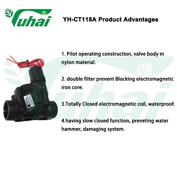 Válvula de solenoide de nylon Válvula de água Válvula de escape para pulverizador agrícola de jardim