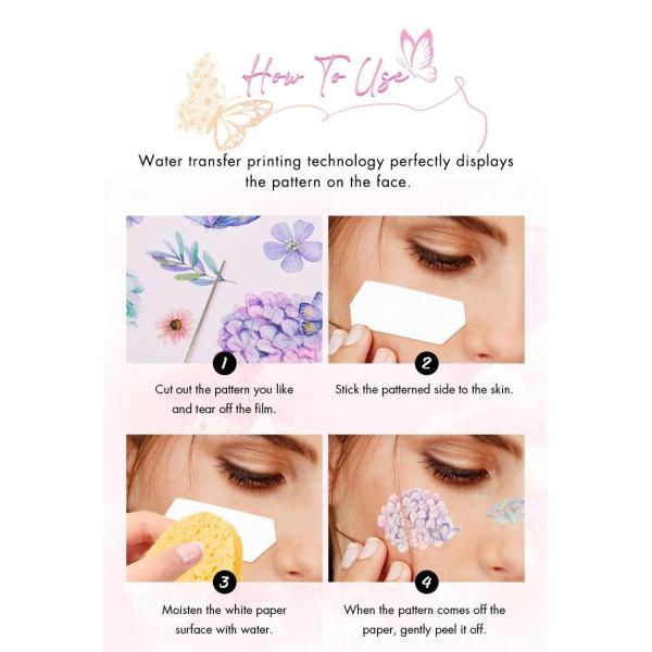 Kids Friendly Custom Temporary Tattoo Sticker Safe For Sensitive Skin OEM