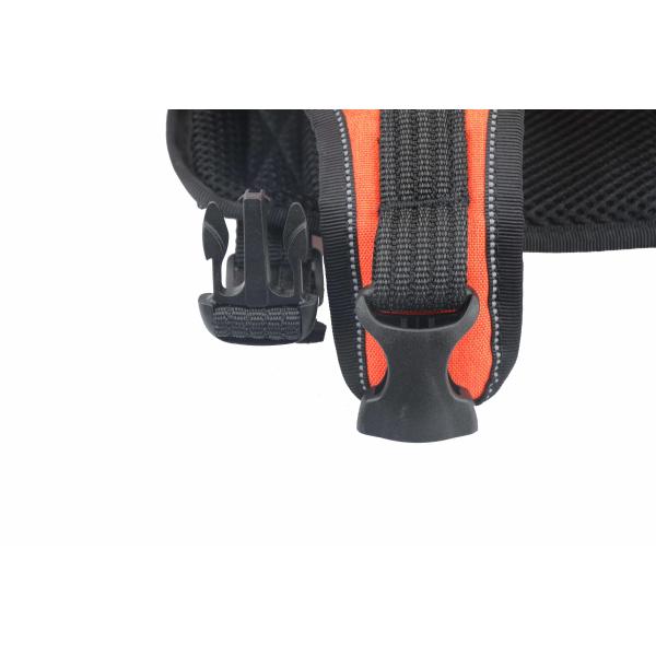 XXS-L Orange Tactical Dog Harness / Personalized No Pull Dog Harness Front Clip