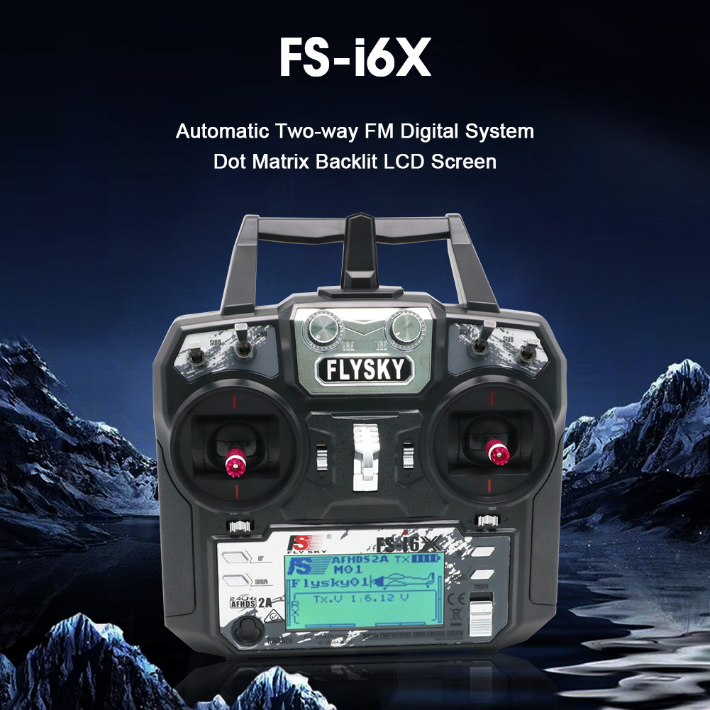 Hot FS-i6X FPV Remote Control Drones Accessories Through The Fixed-wing Glider Model I6 6/10 Channel Simulation