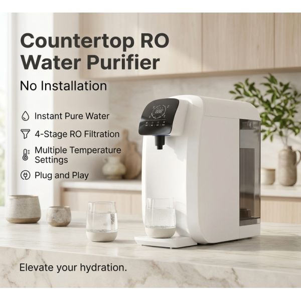 Countertop RO Water Purifier With UV-C And 7L Dual-Tank System