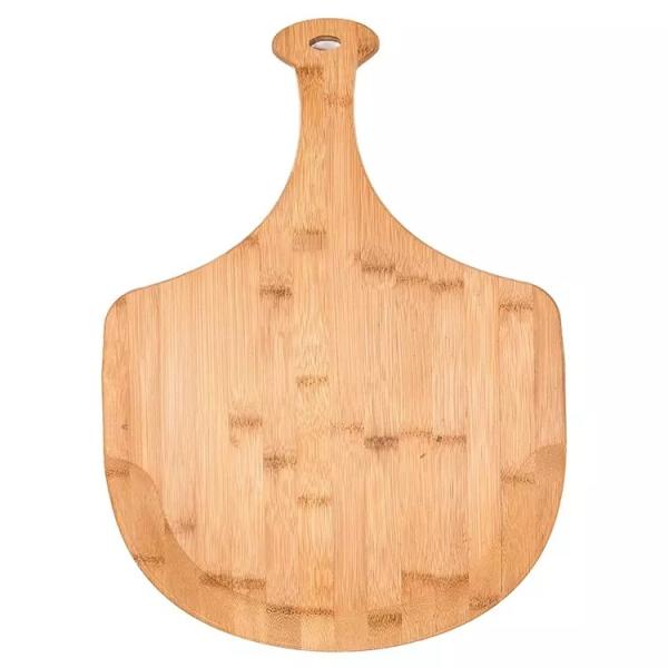 Customized Hardwood Cutting Boards , Bamboo Pizza Cutting Board With Handle