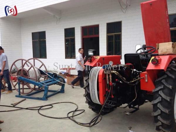 11 - 38M/Min Tractor Drawn Winch  Transmission Line Walking Overhead Line Stringing Equipment