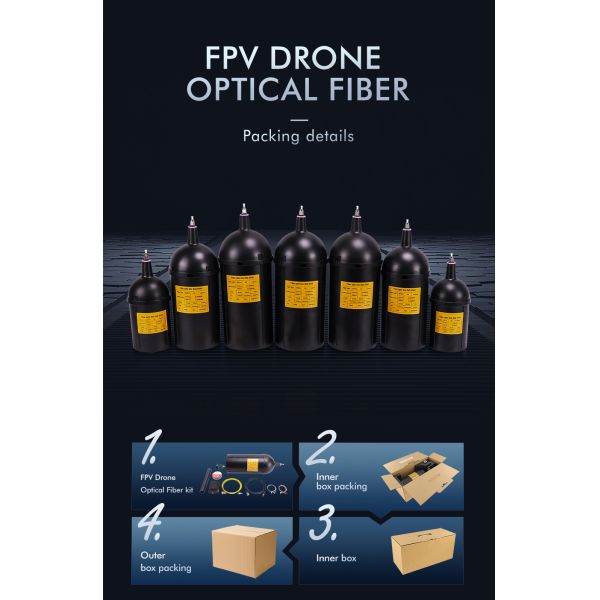 Optical Fiber Fixed-wing UAV Cable Feature PVC Material Compatible Mavic Drone with Gbd Range 3-30KM Drones Accessories