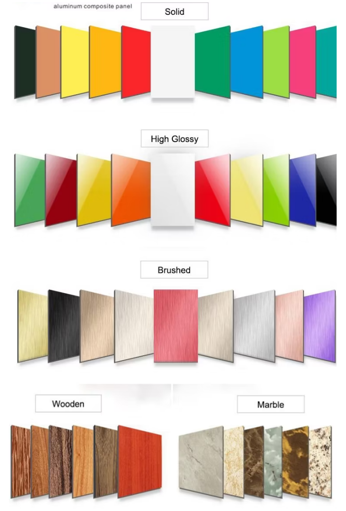 Waterproof Anti Scratch Wood Grain  Aluminum Composite Panel For Energy Efficiency Exceptional Heat Insulation