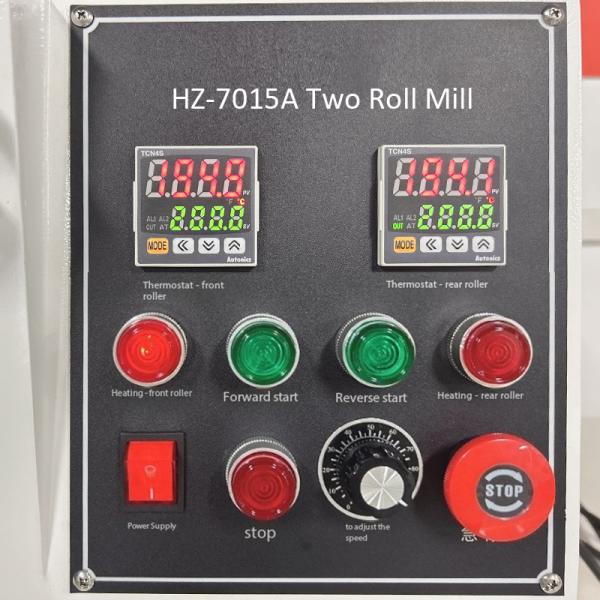 Desktop Rubber Two Roll Open Mill For Rubber 0.3kg Mixing Capacity