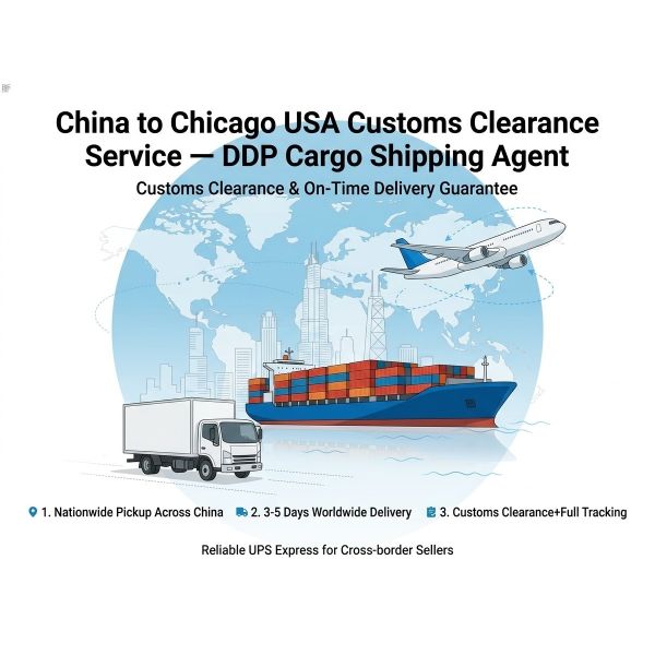 China to Chicago USA Customs Clearance Service DDP Cargo Shipping Agent