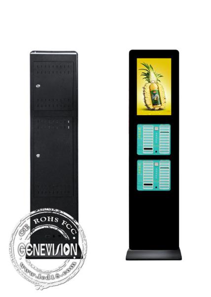 Power Bank Rental Station Cell Phone Charging Lcd Kiosk 43 Inch Advertising Machine