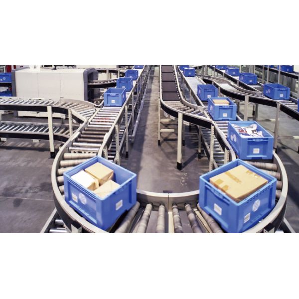 Carton Box Conveyor Sorting System Flexible Gravity Roller Conveyor System Logistics Sorting Warehouse Storage Rack