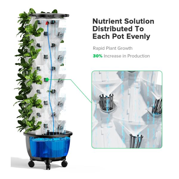 Baolida 6 Layers 48 Holes Vegetable Farming Hydroponics Equipment Grow Cultivo Hidroponic Vertical System