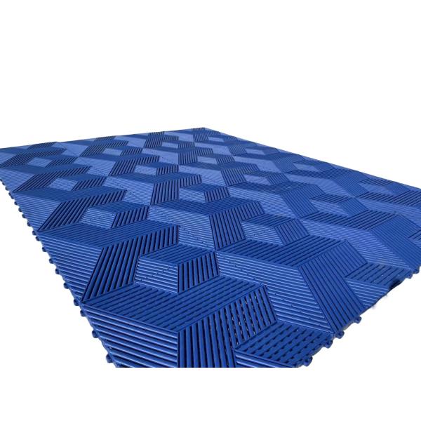 Carreaux de sol en vinyle 3D enroulés Garage 0,7 pouce d'épaisseur ASTM D2047