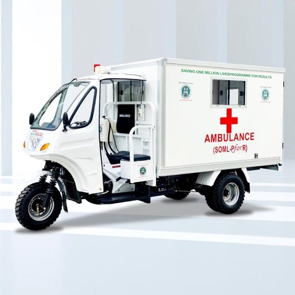 Triciclos motorizados Veículos de emergência 250CC Motos Ambulância Triciclo para adultos Big Wheel