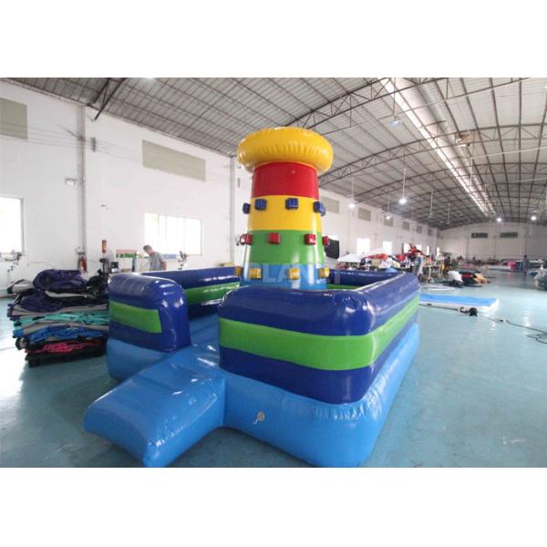 Игра стены скалолазания на открытом воздухе коммерчески раздувного цвета утеса дома прыжка раздувная