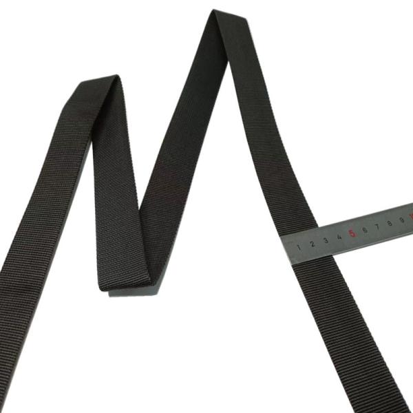 Polypropylene Webbing High Strength Plain Weave 30mm Black Woven Pp Strap For Outdoor Use
