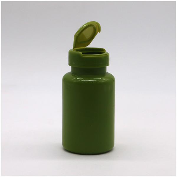 Garrafa de plástico HDPE 150ml 5oz boca larga recipientes de cápsulas vazias com tampa de volta