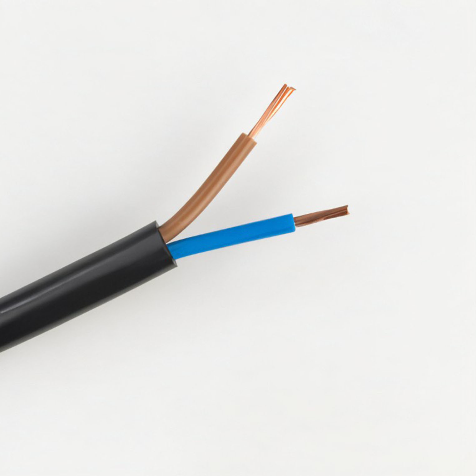 Чистый медный круг обшил ядри 1.0/1.5/2.5/4.0mm2 гибкого кабеля 2 Pvc