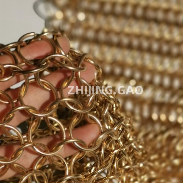12mm Copper Chainmail Ring Mesh Easy Installation