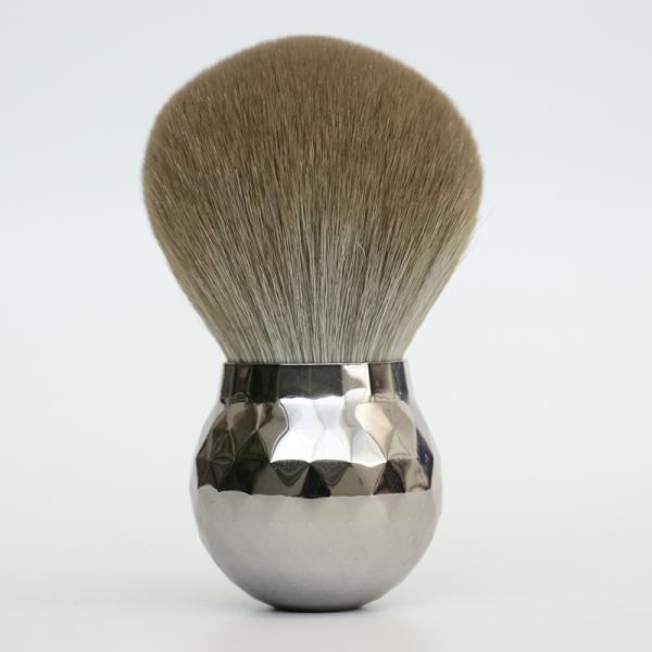 Большой макияж Kabuki порошка чистит серебр щеткой супер мягкого легкого сжатия сияющий