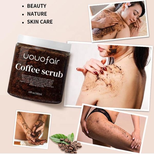Private Label 100% Natural Organic Arabica Coffee Body Scrub For Stretch Marks & Acne