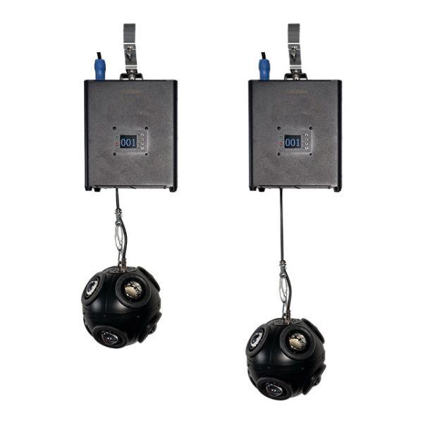 3m DMX Winch RGB bola abierta LED bola cinética