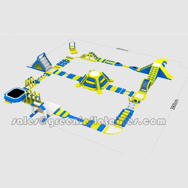 Price equipment tube adult mini trampoline inflatable floating water slides island water park design