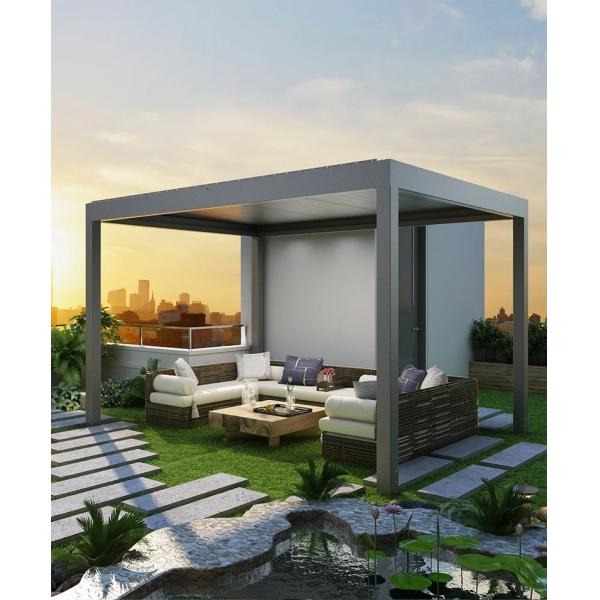 Наружная твердая крыша беседка барбекю твердая крыша гриль беседка алюминиевая крыша беседка