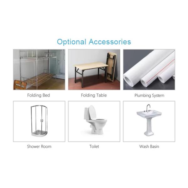 20ft 40ft Prefab Steel Container House Sandwich Panel Bathroom Included Семья или отель