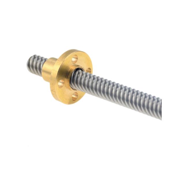 Stainless Steel 2mm Pitch 3D Printer Accessories T8 Lead Screw With Nut