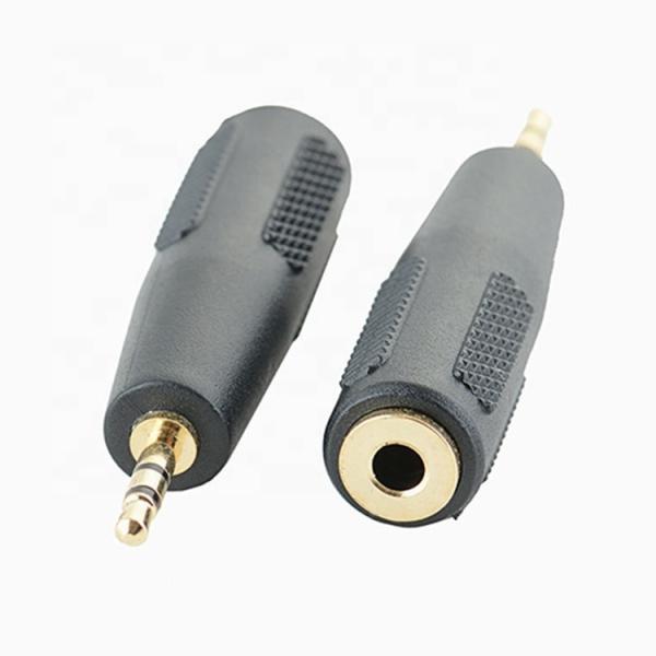 3 Poles TRS Jack Male to Female 2.5 to 3.5  Audio Adapter