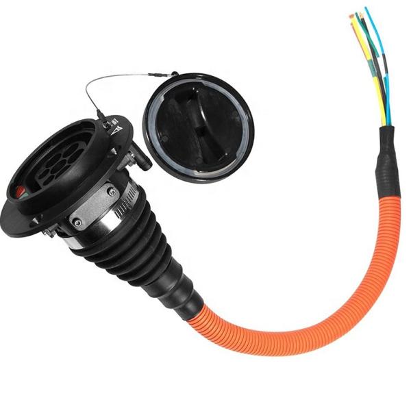 Universal Type 2 EV Female Socket to Socket Adapter for Electric Vehicle Power Supply