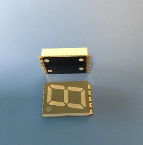Pantalla LED de 7 segmentos de montaje en superficie de ánodo común de un solo dígito de 0.56 azul ultra para electrodomésticos