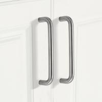 Herraje de manija de palanca de acero inoxidable y aleación de aluminio para muebles modernos, armario